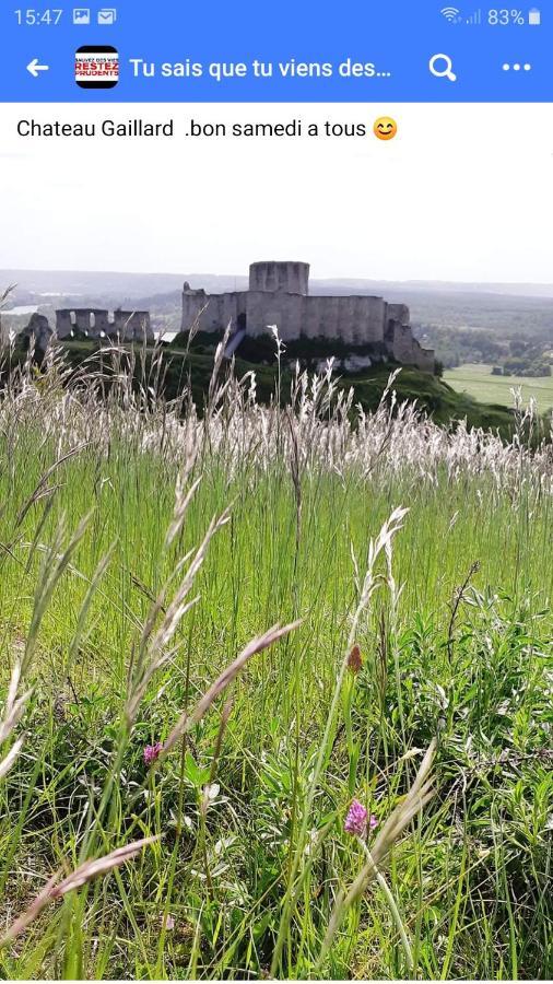 Gite De La Baguelande Les Andelys Bagian luar foto